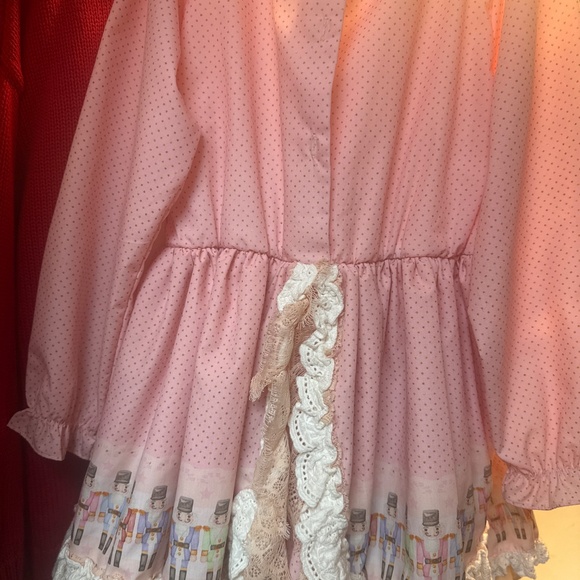 Adorable Pink Nutcracker Holiday Dress size 10 Be Girl Clothing fun cute xmas - Picture 10 of 13